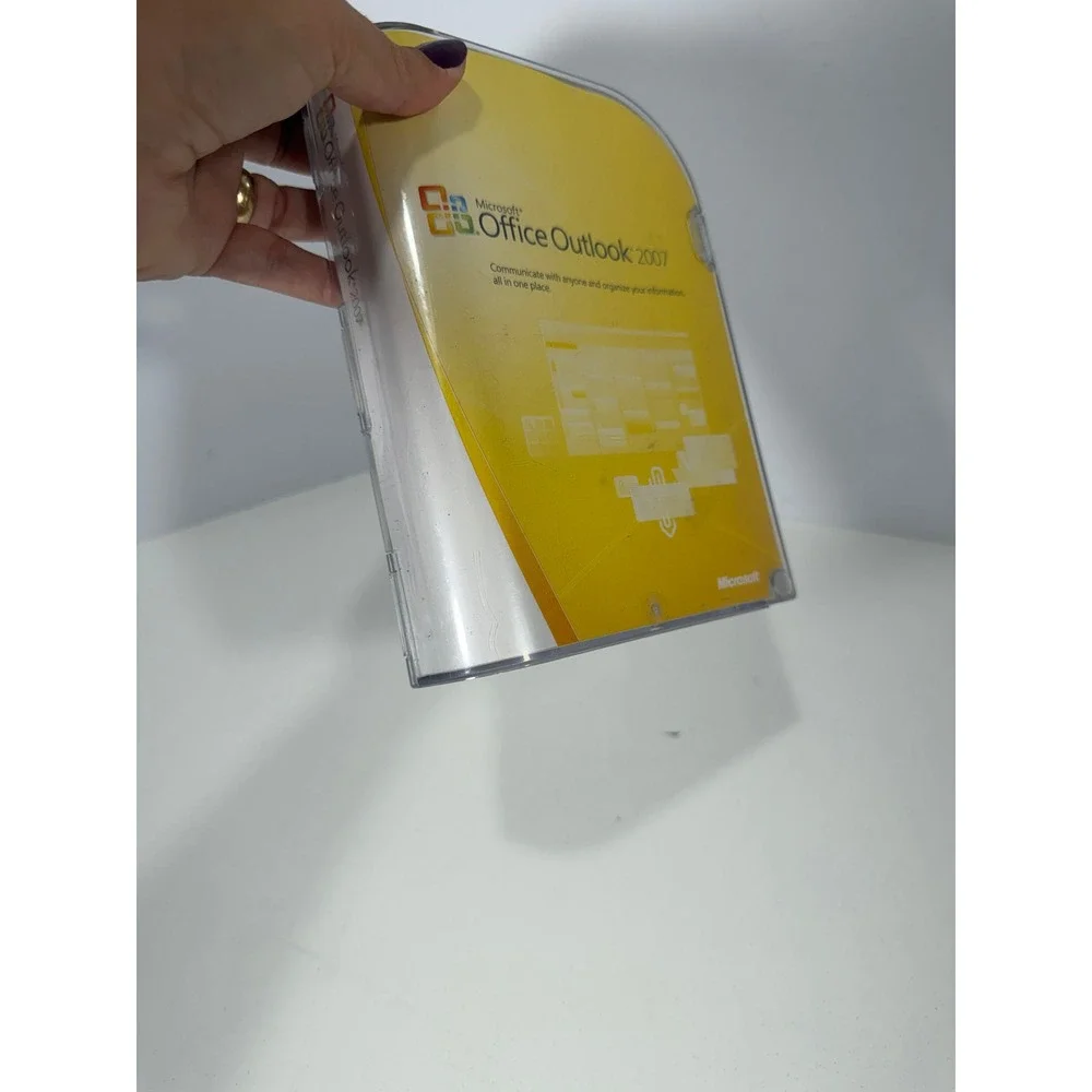 Microsoft Office Outlook 2007 PC Software CD Original Retail Case & COA